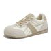 Kapibala Genuine Leather Training Shoes For Women 2026 Spring Flat Sports Casual Versatile White Sneakers_vogvips.com