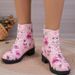 2025 Rose Print High-top Women's Plus Size Martin Autumn Winter New Fashion Work Boots_vogvips.com