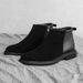 New Leather Spring Men's Shoes High-top Men's Heightening Tooling Martin Boots_vogvips.com