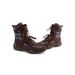Women Boxing Boots SGIRL TWTW Houndstooth Patchwork Boxing For Women 2025 Lace-Up Ankle Flat German Training Martin Boots_vogvips.com