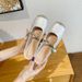 Women's Chinese Style Slip-On Muffin Shoes with French Hidden Heel Chunky High-End Feel Summer 2026 New Style_vogvips.com