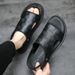 Summer New Beach Genuine Sandals Top Layer Cowhide Casual Room Leather Slippers Fashion European Men's Shoes_vogvips.com