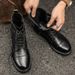 European Warm Series 【Special Offer】Men's Genuine Leather Ultra-light Round Toe Thick Sole Hiking Side Zipper Martin Boots Men_vogvips.com