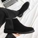 New men's fashion men's boots middle black low-top casual leather shoes_vogvips.com