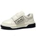 Thick-Soled White Sneakers For Men, Autumn New Lightweight Loafers, Genuine Leather Breathable Fashion Trendy Shoes,_vogvips.com