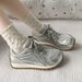 Lace-Trimmed German Army Trainers - Women's Chunky Platform Sneakers (Breathable Mesh, Retro Running Shoe Style, Lightweight For Summer)_vogvips.com