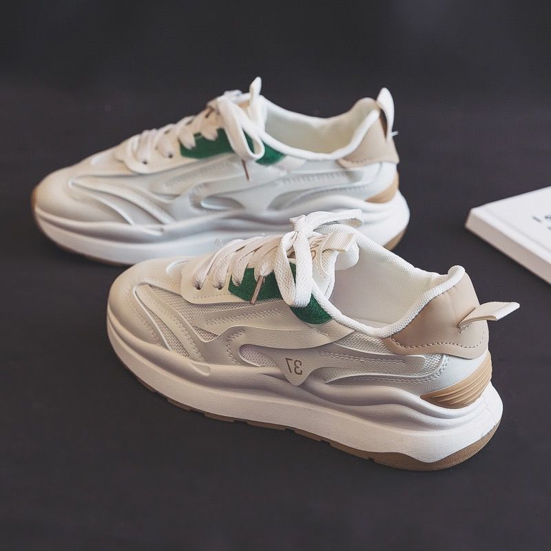 Thin Breathable Forrest Gump Dad Shoes For Women New Mesh Shoes Sports White Shoes_vogvips.com