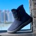 2023 Mid-Calf Women's Cotton Thick Plush Elastic Band Boots Slip-On Anti-Slip Buckle Snow Shoes Size 43 Warm Style_vogvips.com