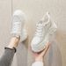 Small White Shoes Women S Sneakers Net Red Daddy Spring New Breathable Casual All Match Thick Bottom Inner Increase_vogvips.com