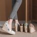 Women’s Shoes Wedge Heel Thick Bottom Pointed Toe Shallow Mouth High Heel Women's Single Shoes Straw Rope Bottom Large Size Shoes Shoes_vogvips.com