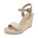 Women's Summer Wedge Platform Sandals High Heel Open Toe Straw Braided Rope Sole Fashion Footwear_vogvips.com