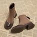 Elastic Martin For Women, Thick Sole, Height Increasing, 2025 Autumn Winter New Style, Internet Celebrity, Petite_vogvips.com
