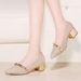 Mom's Shoes, Wedding Shoes, Women's 2025 Non Tiring Feet, Soft Leather, Soft Sole With Cheongsam Shoes, Mother-in-law Wedding Shoes, Wedding Specific_vogvips.com