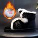 Wool Snow For Women Winter 2025 Fleece Lined Thickened Flat High Heel Mid-Calf Cotton Short Boots Motorcycle Women's_vogvips.com