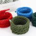 Shoelaces Handmade DIY Solid Color Round Three Strand Cotton Rope Rope 8mm Thick Pure Cotton Braided Decorative Shoelaces_vogvips.com