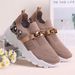 Spring New Lightweight Mesh Height-increasing Sneakers, Fashionable Trendy Women's Shoes, Non-slip Breathable Casual_vogvips.com