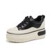 2025 Autumn New Women's Shoes: Wedge Platform Single High Heel Thick Sole, Internal Height Increase, Casual Shoes,_vogvips.com