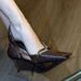 Retro High Heels Women's Brown Niche Babes Pointed Snakeskin Pattern Sexy Thin Heels Shallow Mouth Hollow Single Shoes_vogvips.com