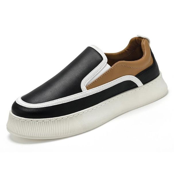 Fashion New Platform Men’s Shoes Fashion Slip On Casual Walking Sneakers Chunky Men Loafers Trend Comfortable Espadrilles Fisherman_vogvips.com