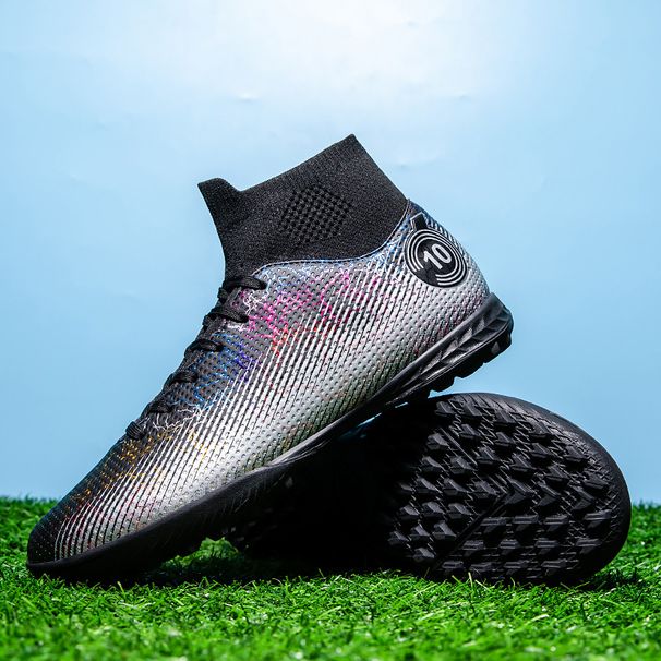 the World CupNew 47 Large Size 48 Men's Spikes High Top Football Adult Grass Game Training Shoes_vogvips.com