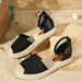 Women's Shoes Version Of Rope Bottom Sandals For Women New Comfortable Versatile Hollow Sandals For Women Fisherman Sandals For Outdoor Wear_vogvips.com
