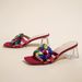 704323 Hot Selling Summer Sandals For Women 2024 New Style Square Head Middle Transparent Heel Strap Weaving Shoes_vogvips.com