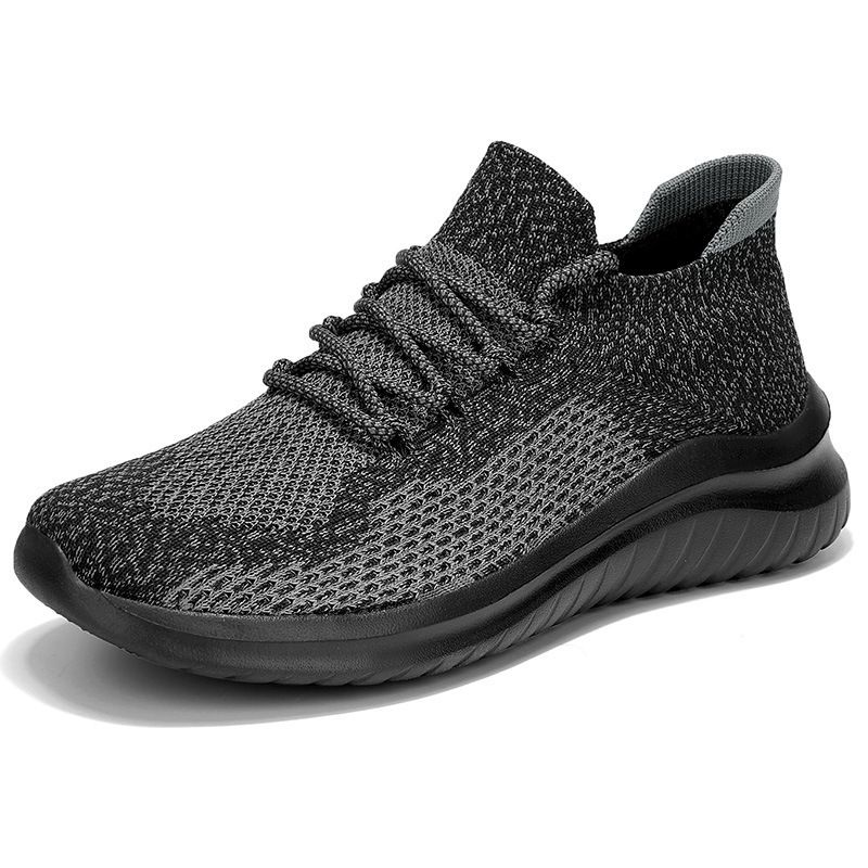 Spring Autumn New Casual Couple Large Korean Edition Flying Weave Lightweight Sports For Men And Women Running Shoes_vogvips.com
