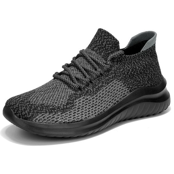 Spring Autumn New Casual Couple Large Korean Edition Flying Weave Lightweight Sports For Men And Women Running Shoes_vogvips.com