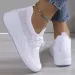 Spring Breathable Wedge Sneakers Women Mesh Knit Platform Sports Woman Casual Non Slip Lace Up Tennis Shoes Ladies_vogvips.com