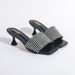 Elegant Rhinestone Flat Sandals For Women – Breathable Open-Toe Slippers With Comfortable Rubber Sole – Fashionable Casual Shoes In Black & White_vogvips.com