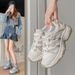 Autumn Women's White Sneakers - Style Casual Slip-on | Classic BN6802 Low-Top Canvas Shoes For Girls_vogvips.com