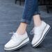 Spring And Autumn Genuine Leather Thick Soled Korean Edition Casual Fashion Versatile Student Women's Singles Shoes 2D3_vogvips.com