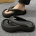 4.0 Thick Soles Increase The Feeling Of Stepping On Feces, EVA Clip Foot Flip Flops Women's Summer Beach Vacation_vogvips.com
