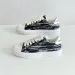 Okimoz Casual Running Sneaker Designer Shoes Black White Abstract Print Platform Sneakers Big Size_vogvips.com