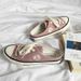 Little Daisy Half Dragged Canvas For Women Spring/Summer New Style Student Korean Edition One Step Heel Lazy Shoes_vogvips.com