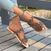 Fashionable Rhinestone Flat Bottom Sandals Women's Summer New Comfortable Slip-On Beach PU Material Casual Slippers_vogvips.com