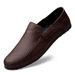 Men's Soft Bottom Breathable Casual Shoes Hollow Out Design Summer Trend Business Loafers Leather Shoes Easy To Wear_vogvips.com