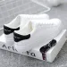 Women Sneakers 2024 Fashion Breathble Vulcanized Pu Leather Platform White Lace Up Casual Shoes Zapatos Mujer_vogvips.com