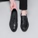 Men's Korean Style Hidden Heel Soft Leather Youth Suit British Business Formal Casual Shoes Versatile Trendy_vogvips.com