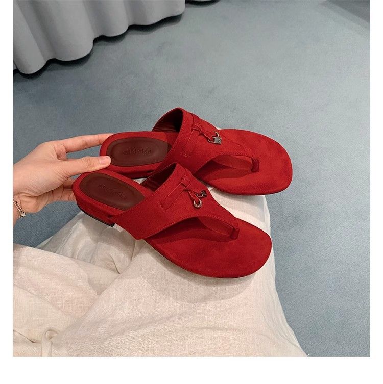 French-Inspired Tassel Slide Sandals – Women's Breathable Low-Heel Flip Flops In 4 Colors (Sizes 34-40)_vogvips.com