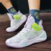 single Pair Delivery Basketball For Men, Mesh Contrasting Colors, Middle School Student Sneakers, Women's_vogvips.com