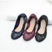 Round Head Flat Sole Black Shallow Mouth Women's Bean Bow Chicken Rolls Shoes Small Sheet_vogvips.com