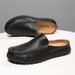 New Arrival Casual Man Moccasins Fashion Designer Muller Shoes Loafe For Men Comfortable Slip-on Half Drag Lazy_vogvips.com