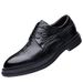 Euro Step 2025 New Lace-up British Carved Brogue Work Business Casual Formal Men's Korean Style Breathable Shoes_vogvips.com