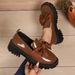 Women's Retro Low Top Platform Shoes Plus Size British Style Bow Detail Leather New Autumn_vogvips.com