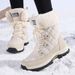 Manufacturer Wholesale Winter Snow Boots For Women's Outdoor Climbing, Cold Proof, Anti Slip, Thick And Warm High Top Cotton Shoes_vogvips.com
