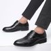 Men's Genuine Leather Oxford Shoes – Classic Pointed Toe Business Formal Shoes With Rubber Sole For Office & Wedding Versatile Pointed Toe Shoes_vogvips.com