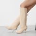 Small Wow Women's Knee-High Suede Riding Boots With 8CM Heel - Stylish Square Toe Boots For Fall & Winter (Black, Khaki, Beige, Sizes 36-42)_vogvips.com