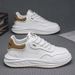 Men's Spring 2025 New Versatile Thick Soled Board Fashionable, Simple, Trendy, Versatile, Casual, Little White Shoes For_vogvips.com