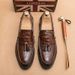 Men's Shoes In Plus Size, New Casual Fashionable Men's Business Leather Shoes, Trendy British Style Foot Covers, And_vogvips.com